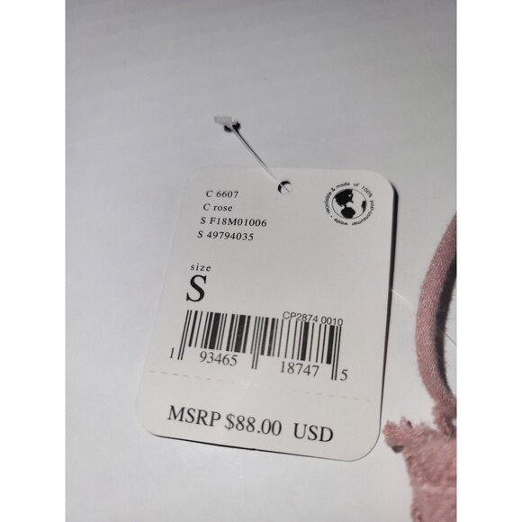 Free People Intimately Lace & Ruffle Mini Dress Rose Pink S - Picture 5 of 7